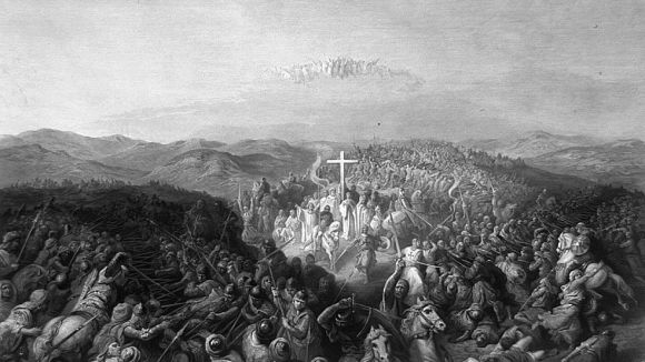 Detall del gravat de la Batalla d'Ascal per C.W. Sharpe / Foto: Wikipedia