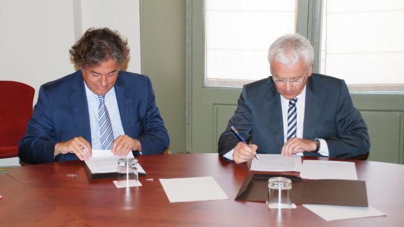 El president de FGC, Enric Tic, i el conseller de Cultura, Ferran Mascarell / Font: Conselleria de Cultura