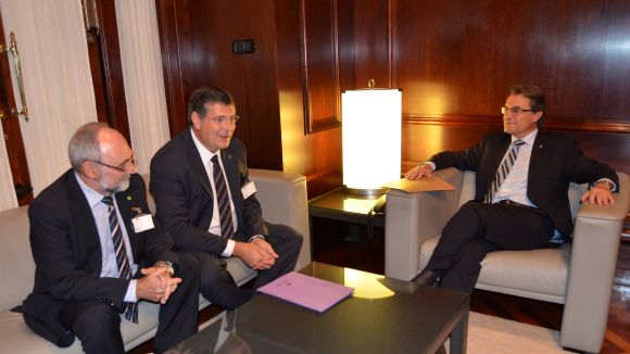 La trobada amb el president Mas s'ha fet aquest dimecres / Font: EMD de Valldoreix