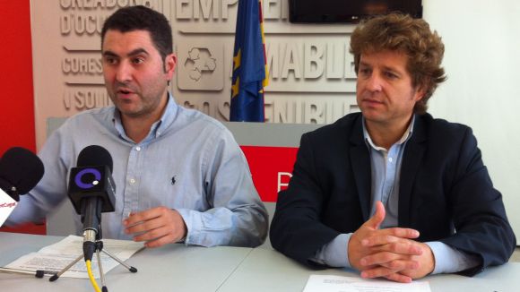 Ferran Villaseor i Pere Soler durant la roda de premsa