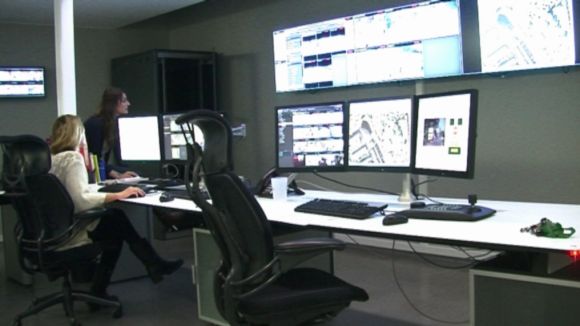 La sala de control recopila tota la informació sobre la ciutat intel·ligent
