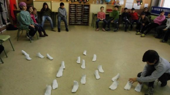 Les escoles han creat 200 peus de guix / Foto: Premsa Sant Cugat