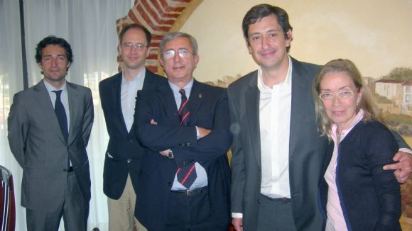 Gallego, amb els regidors del PP de l'Ajuntament