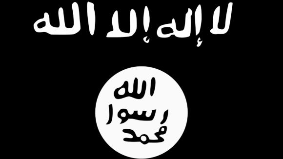 La bandera del grup terrorista Estat Islàmic (EI) o Daesh