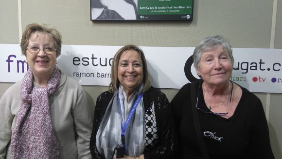 D'esquerra a dreta, Carme Riba, Paquita Beser i Flora Castillo