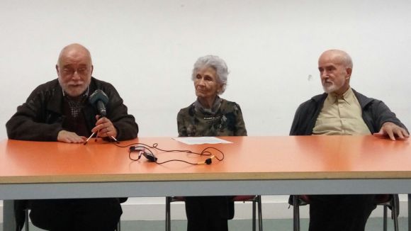 Arcadi Oliveres, Montserrat Salvat i Joan Botam han presentat el reconeixement