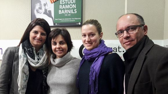 D'esquerra a dreta, Anna Soler, Laura Perea i Laia Trav han participat al magazn