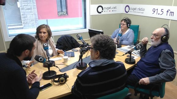 Els tertulians de dilluns amb la presentadora, Carme Reverte