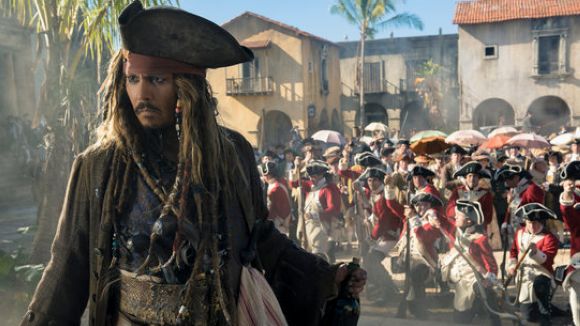 El Capit Jack Sparrow a 'Piratas del Caribe: la venganza de Salazar' interpretat per Johnny Depp