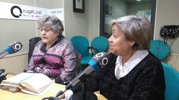 D'esquerra a dreta, Maribel Huesca i Paquita Beser