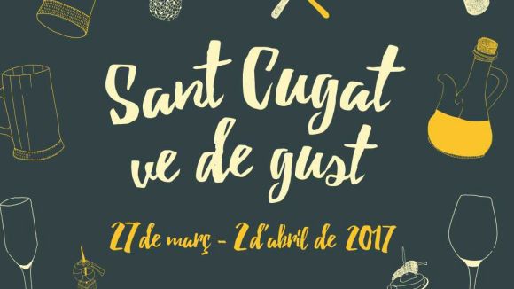 Cartell de la festa enogastronmica de Sant Cugat