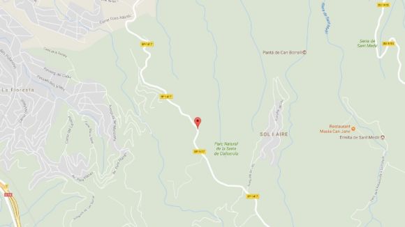 Mapa de la zona afectada per l'accident / Foto: Google Maps