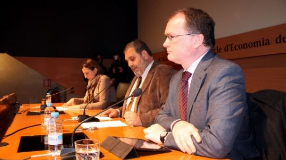 Imatge d'Albert Pont durant un acte del Centre Catal de Negocis (CCN) / Foto: ACN