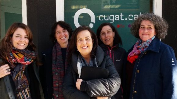 D'esquerra a dreta, Marta Fbregas, Cristina Zabala, Llusa Espn, Susana Hernndez i Inez del Prado