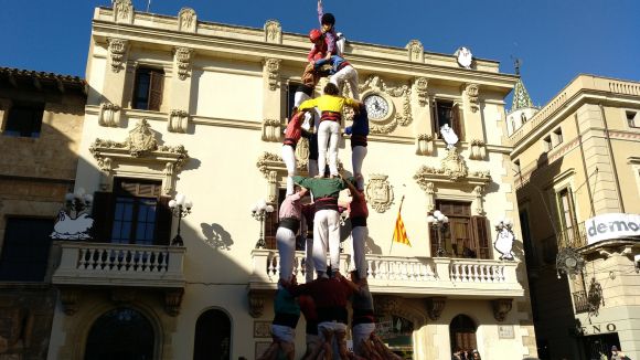 Les colles han fet un 4 de 7 conjunt / Foto: Castellers de Vilafranca