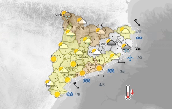 La comarca del Valls Occidental ha patit incidncies per vent en les ltimes hores