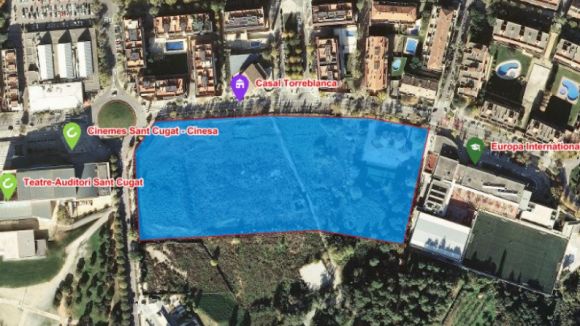 Zona que s'edificarà a l'avinguda Pla del Vinyet / Foto: Web Ajuntament