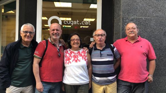 D'esquerra a dreta: Rogeli Pedr, Josep Amors, Carme Reverte, Carlos Gavald, i Mrius Caralt