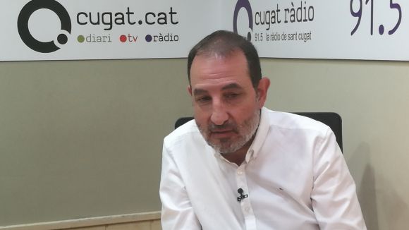 Espadaler, durant l'entrevista a Cugat.cat