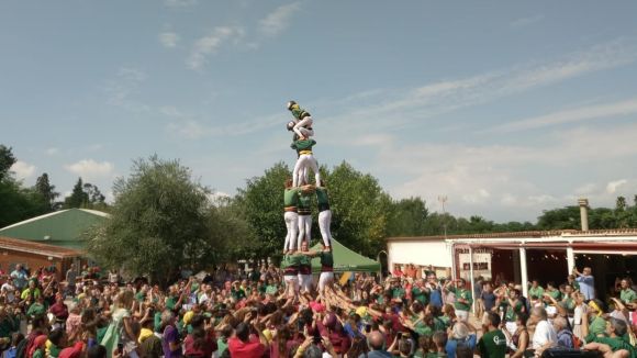 El Castell de Dones dels Gausacs a la diada castellera de Festa Major de Valldoreix / Foto: EMD
