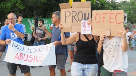 Imatge d'arxiu d'una protesta del Sindicat de Llogateres / Foto: Cugat.cat