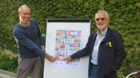 Roger Ricart i Joan Cortadellas, amb el cartell d'enguany