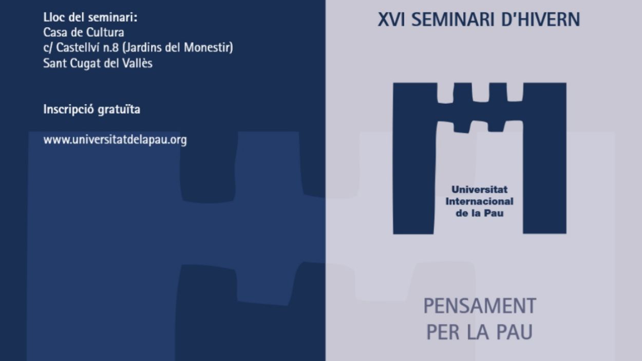Cartell del seminari / Foto: Unipau
