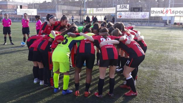 Imatge del partit entre el Sant Cugat FC i l'AEM / Foto: Sant Cugat FC