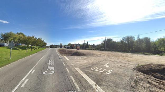 La carretera de Rub entre el Centre Comercial i l'Hipdrom / Foto: Google Maps