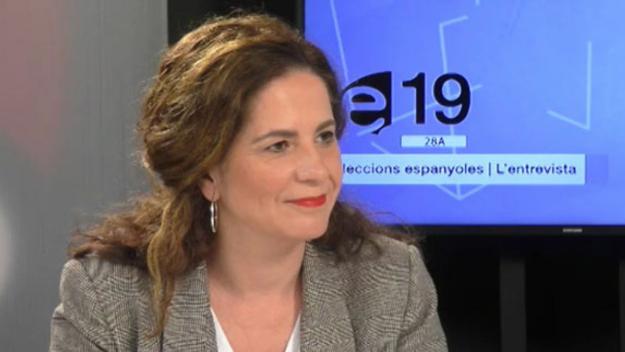 Munia Fernández-Jordán durant l'entrevista / Foto: Cugat.cat