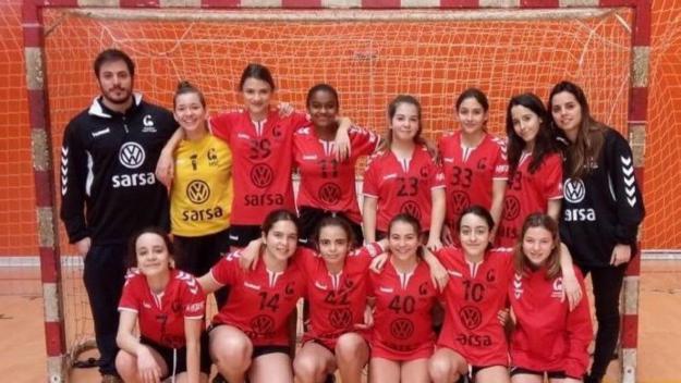 L'infantil femení de l'Handbol Sant Cugat, subcampió de la Copa Catalunya