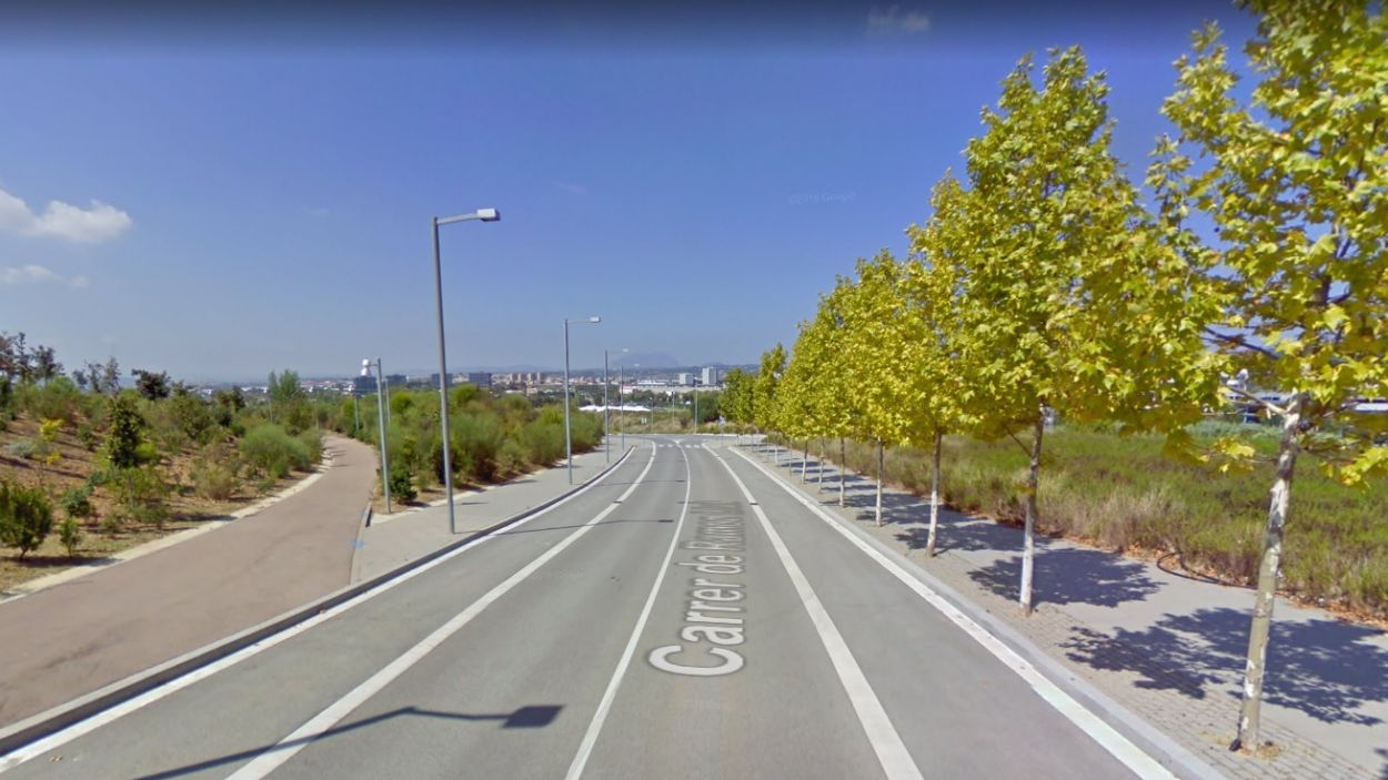 Tram del carrer Ramon Llull / Foto: Google Maps