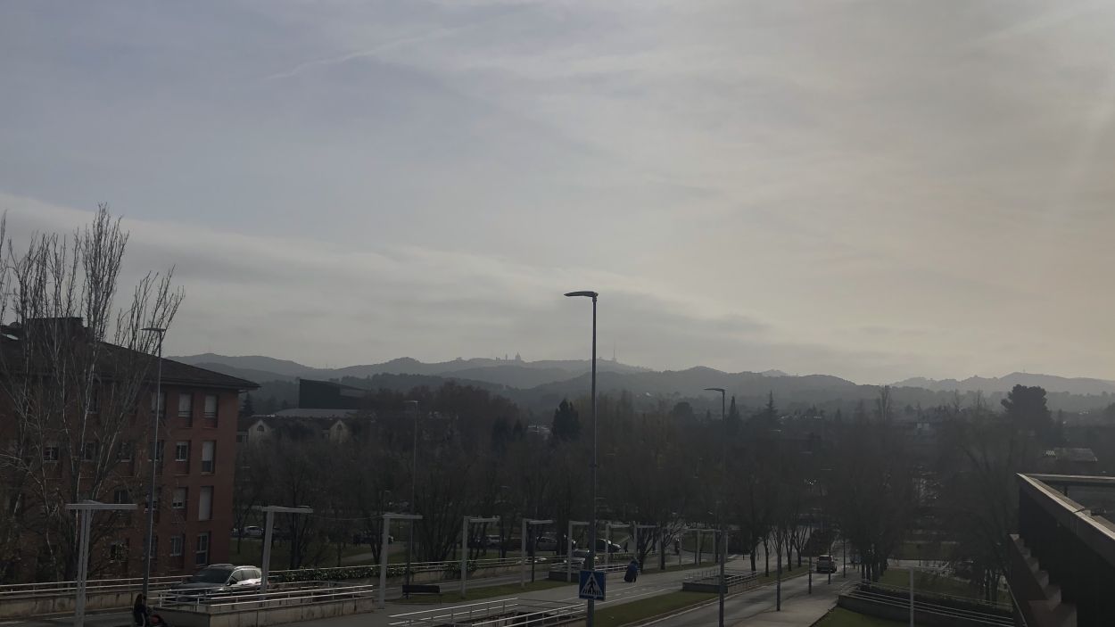 Imatge d'arxiu d'un episodi de contaminació atmosfèrica a Sant Cugat / Foto: Cugat Mèdia