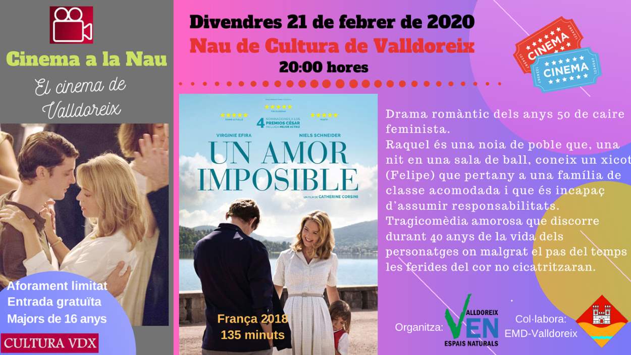 Cinema a la Nau: 'Un amour impossible'