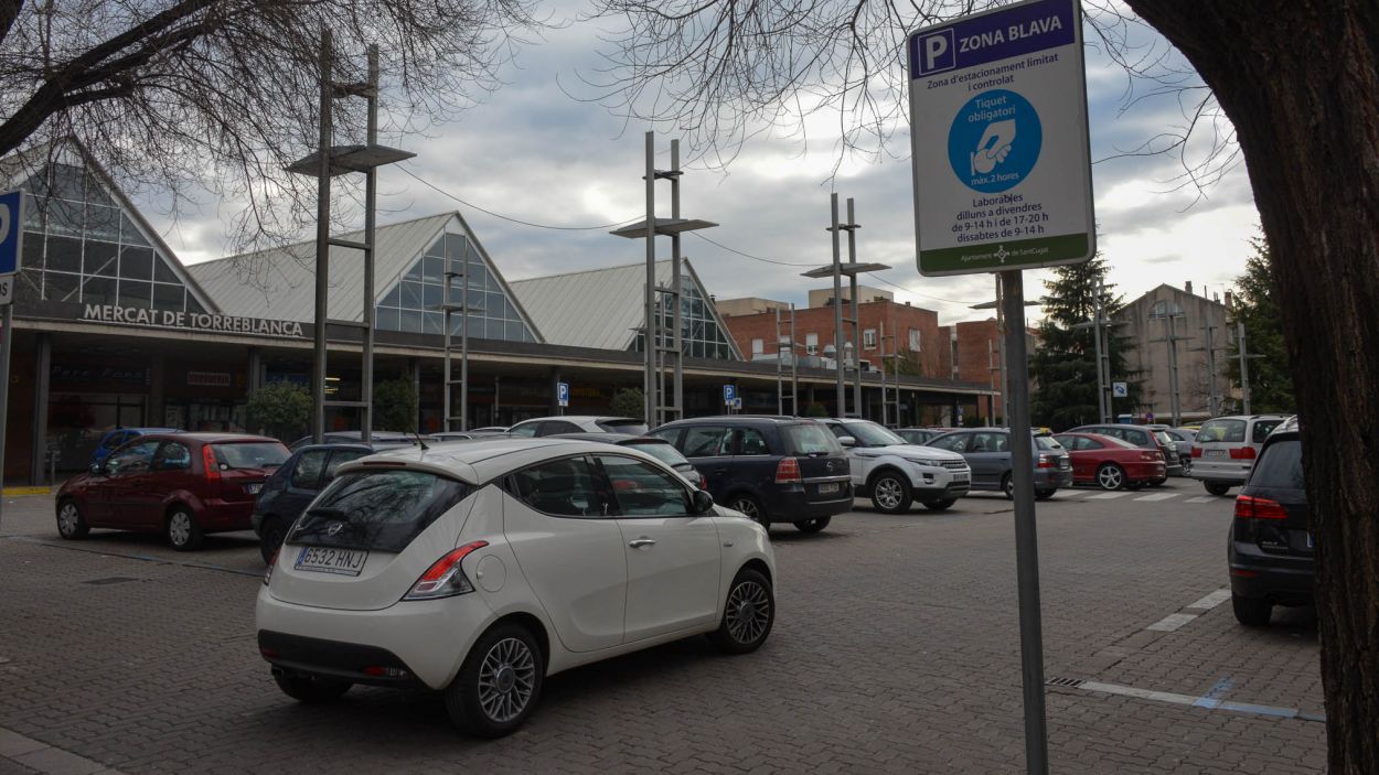 L'aparcament de zona blava del mercat de Torreblanca / Ajuntament