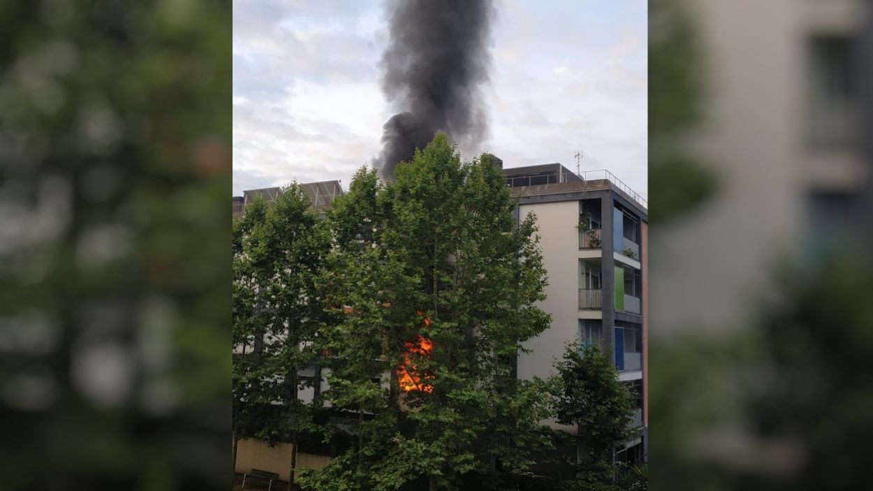 L'incendi s'ha produt en un habitatge de Can Mates / Foto: Cedida