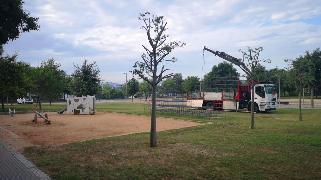 Les obres a la zona on s'ubicaran els mduls, a Volpelleres, han comenat aquest juliol / Foto: Ajuntament