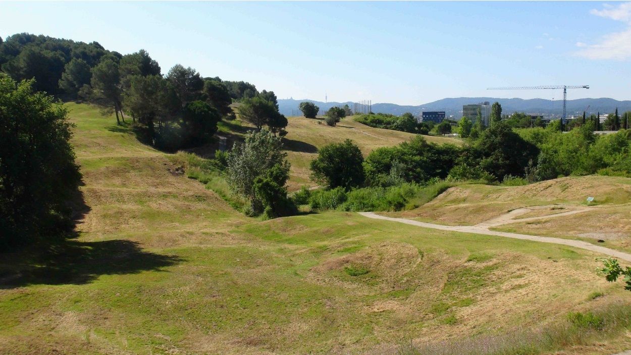 L'antic camp de golf de Can Sant Joan serà un parc urbà / Foto: Cugat Mèdia