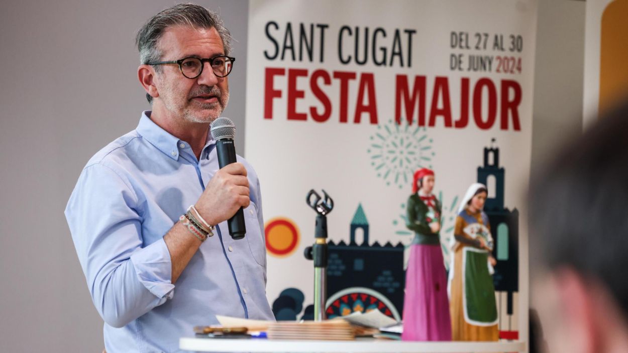 L'alcalde, Josep Maria Valls, a la presentaci del programa de Festa Major 2024