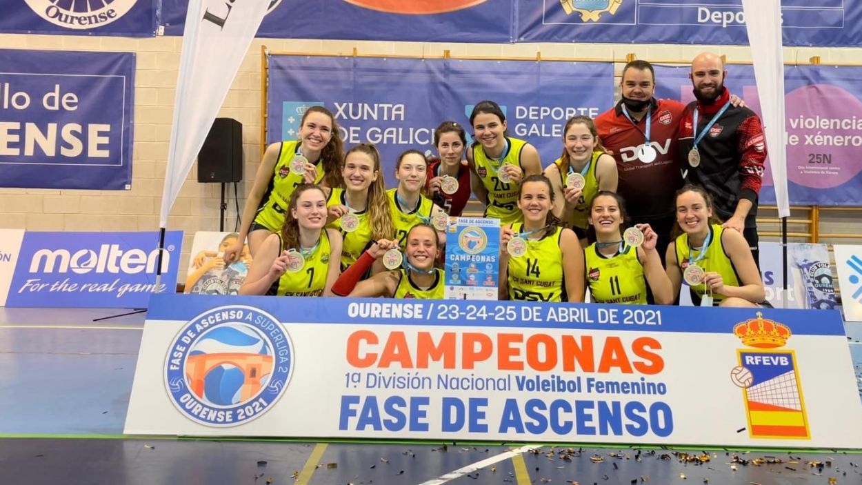 Imatge de les campiones / Foto: Voleibol Sant Cugat