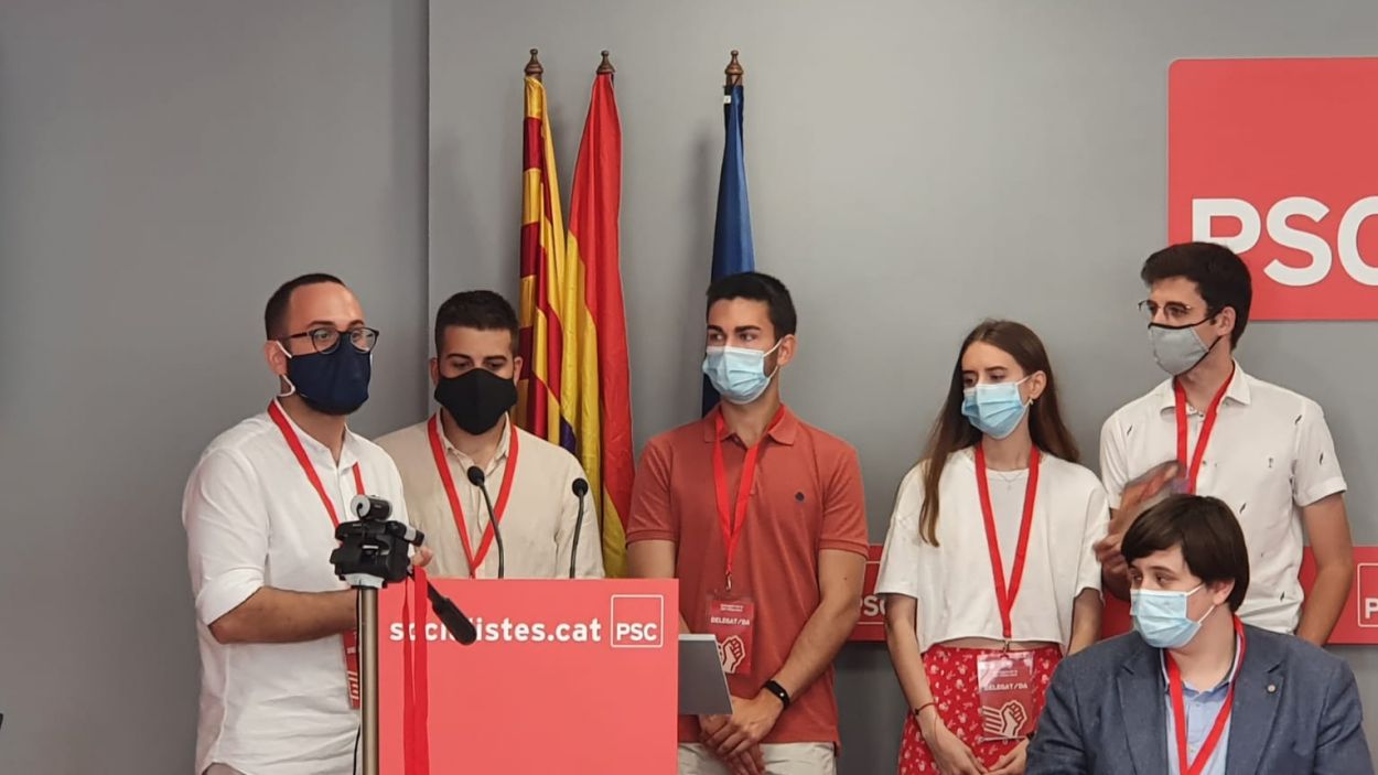 Presència santcugatenca a la federació de la joventut socialista Vallès Oest / Foto: JSC