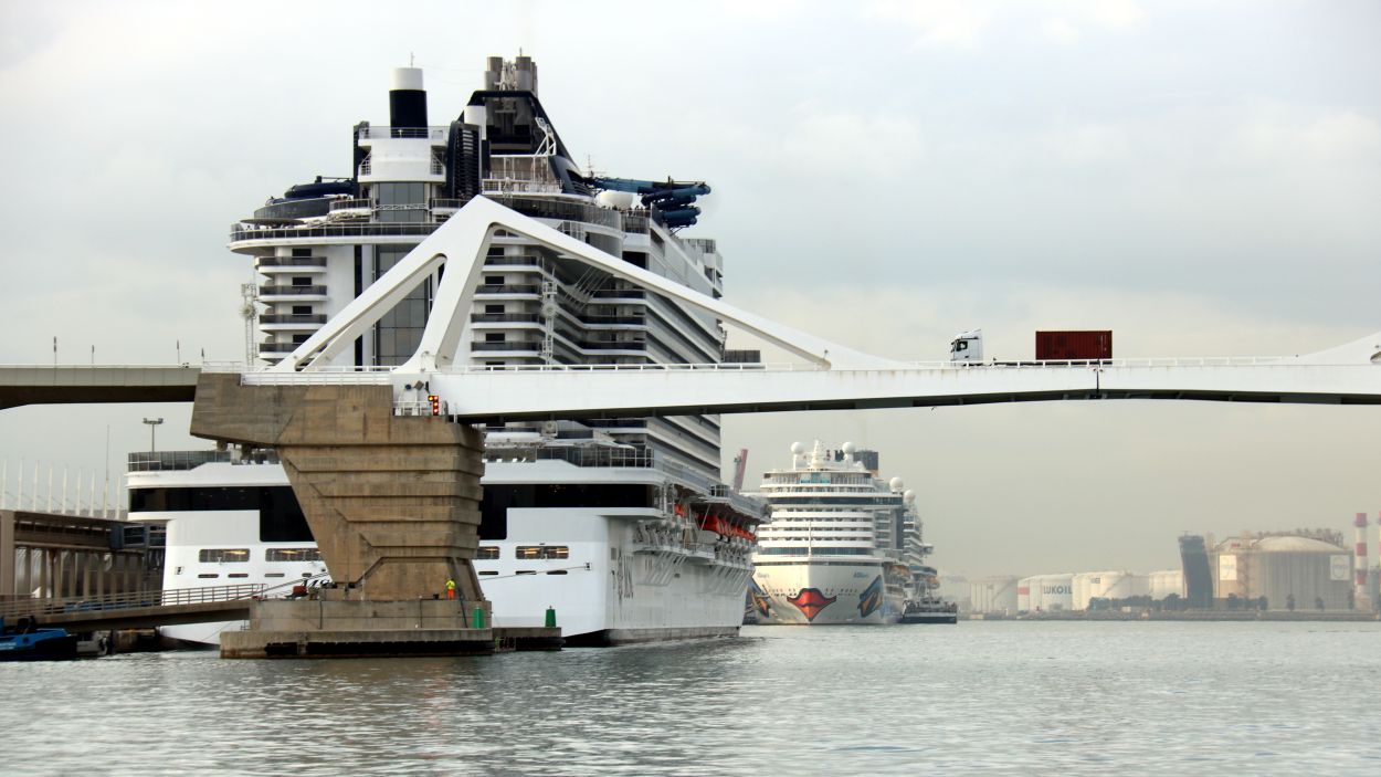 Dos creuers al moll del Port de Barcelona / Foto: ACN