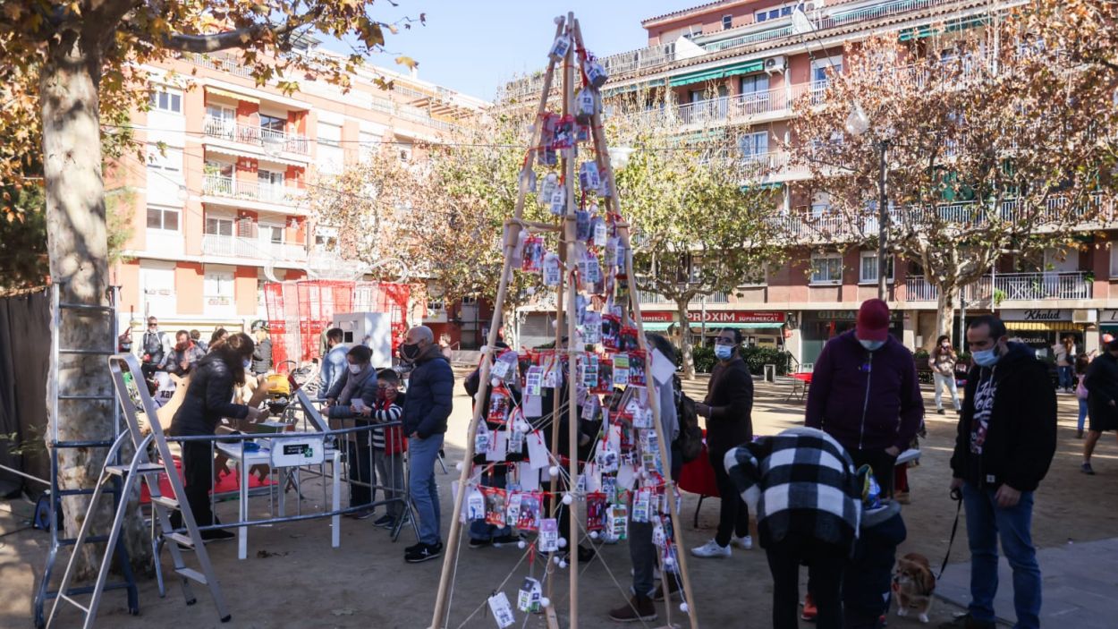 'Decorem la plaça', una iniciativa de la  Xarxa Monestir - Sant Francesc / Foto: Ajuntament (Lali Puig)