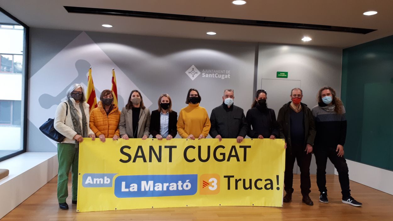 Moment de presentació de les activitats de La Marató a Sant Cugat / Foto: Cugat Mèdia