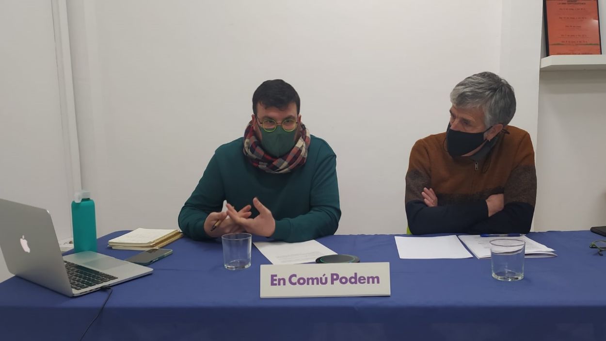 Ramon Gutiérrez i Américo Ologaray a la roda de premsa / Foto: Cugat Mèdia