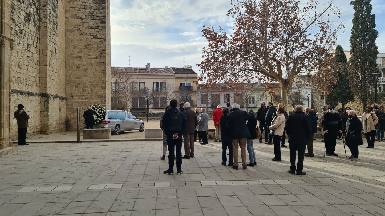 Imatge del funeral de Carmen Rojo al Monestir de Sant Cugat / Foto: Cugat Mèdia