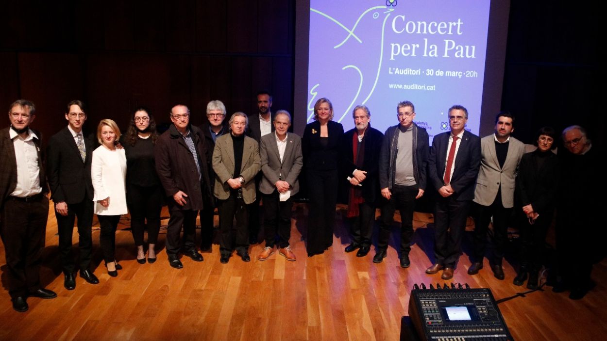 Foto de família a la presentació del Concert per la Pau / Foto: ACN (Guillem Roset)