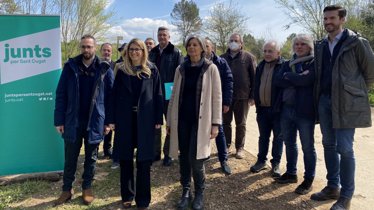 Junts per Catalunya ha presentat l'estratègia per a la protecció del Parc de Collserola en roda de premsa / Foto: Cugat Mèdia