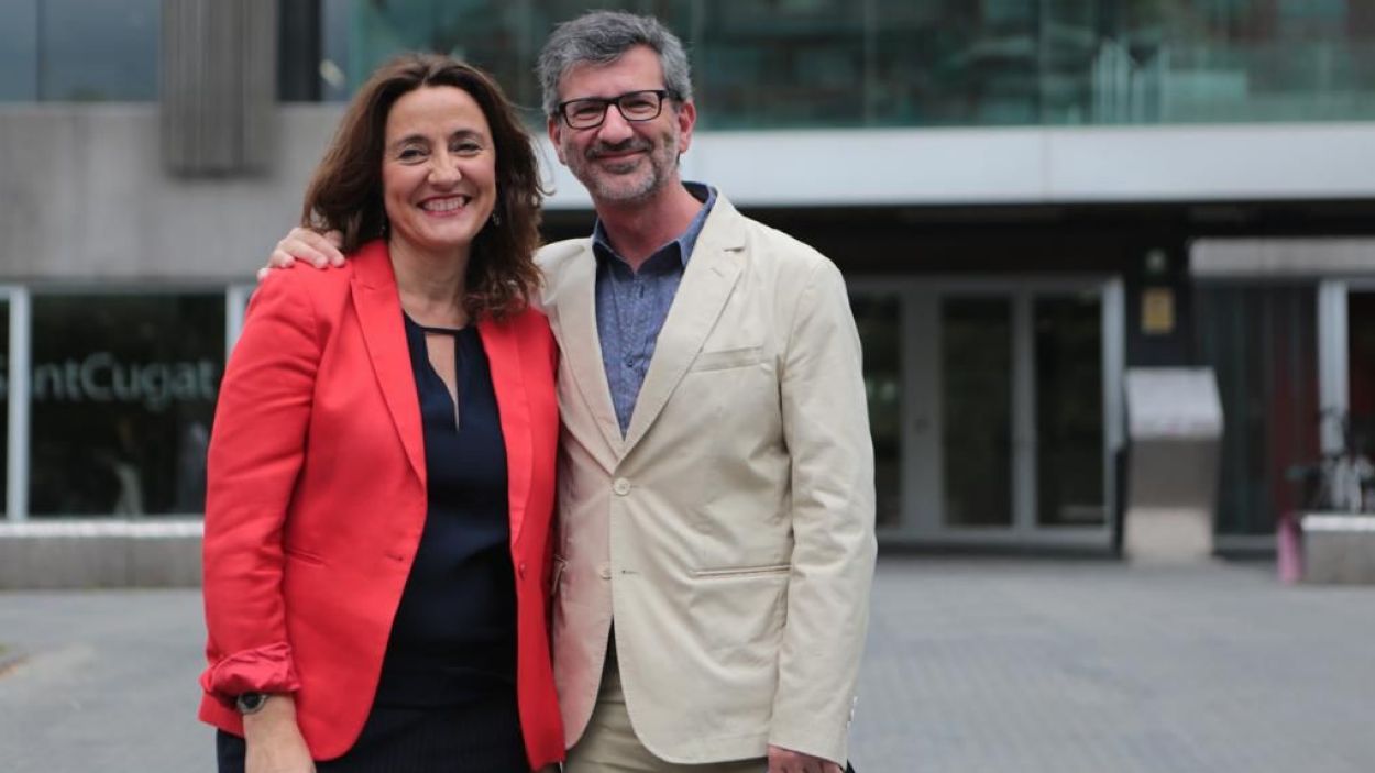 Mercè Conesa dona suport a Josep Maria Vallès a l'alcaldable de Junts / Foto: Josep Maria Vallès