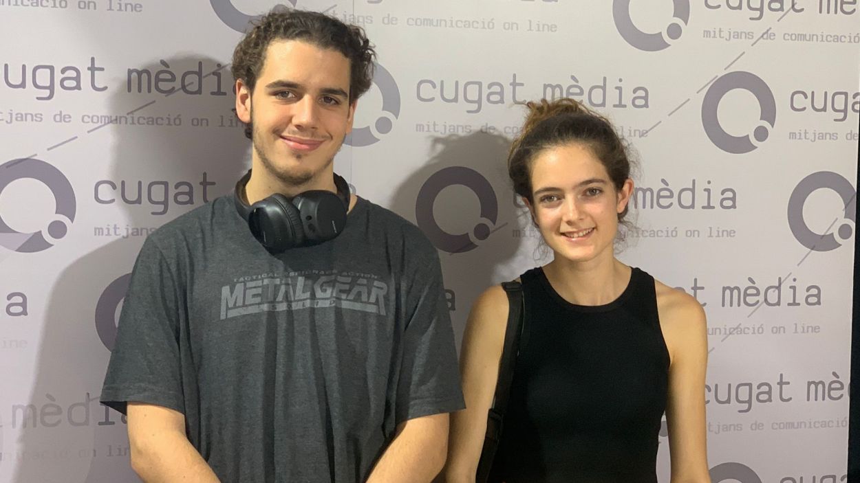 Hugo Castaño i Ana López, estudiants santcugatencs / Foto: Cugat Mèdia